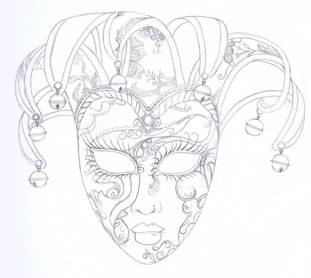 Mask Drawing Sketch