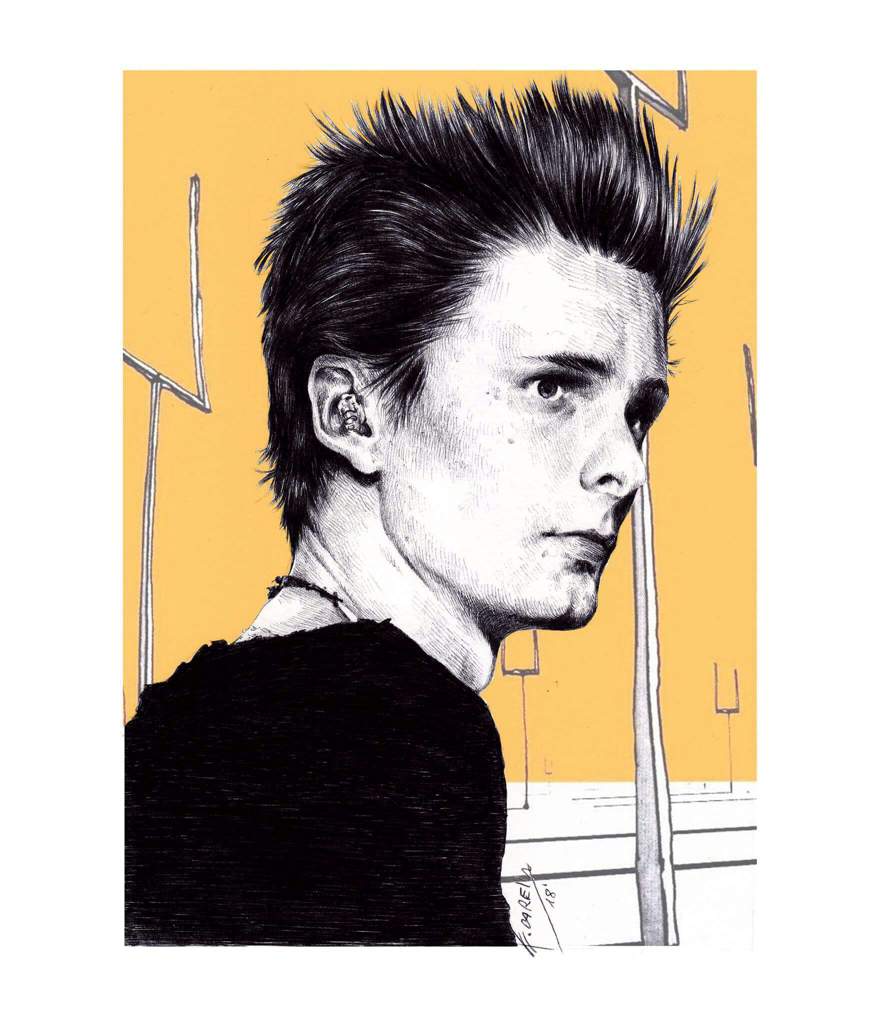 Matthew Bellamy Drawing Picture