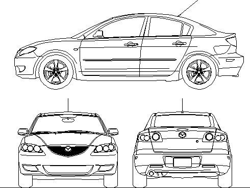 Mazda Drawing Beautiful Image
