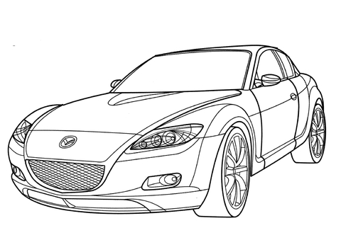 Mazda Drawing High-Quality