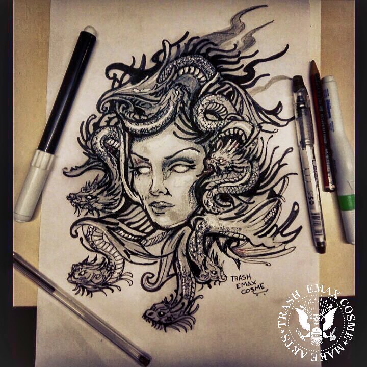 Medusa Drawing Photo