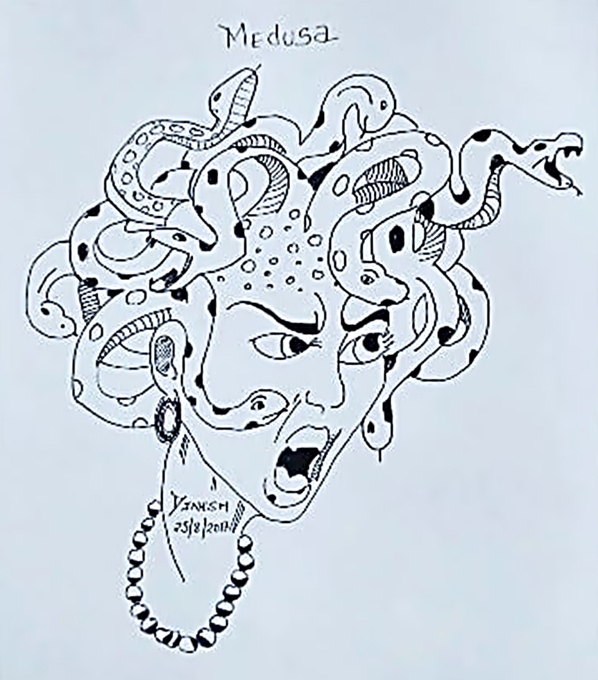Medusa Drawing Picture