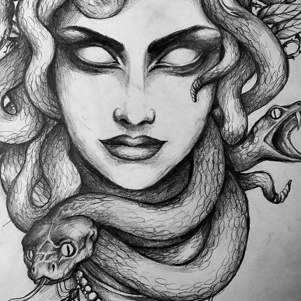 Medusa Drawing Realistic
