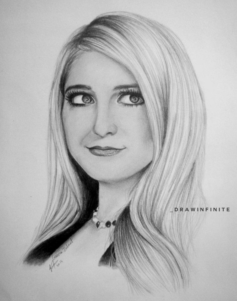 Meghan Trainor Drawing Sketch