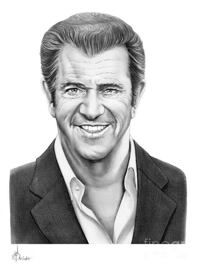 Mel Gibson Drawing Pics