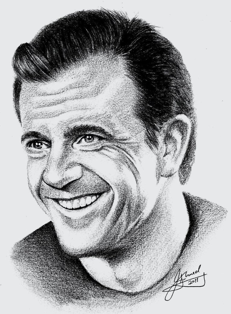 Mel Gibson Drawing Picture