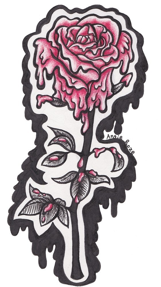 Melting Rose Drawing Amazing