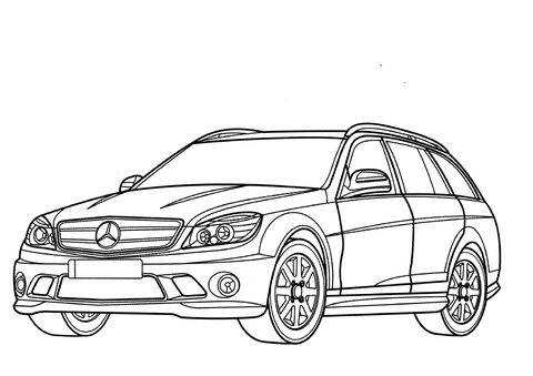 Mercedes Benz Art Drawing