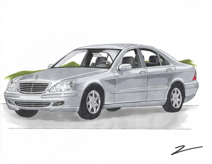 Mercedes Benz Drawing Images