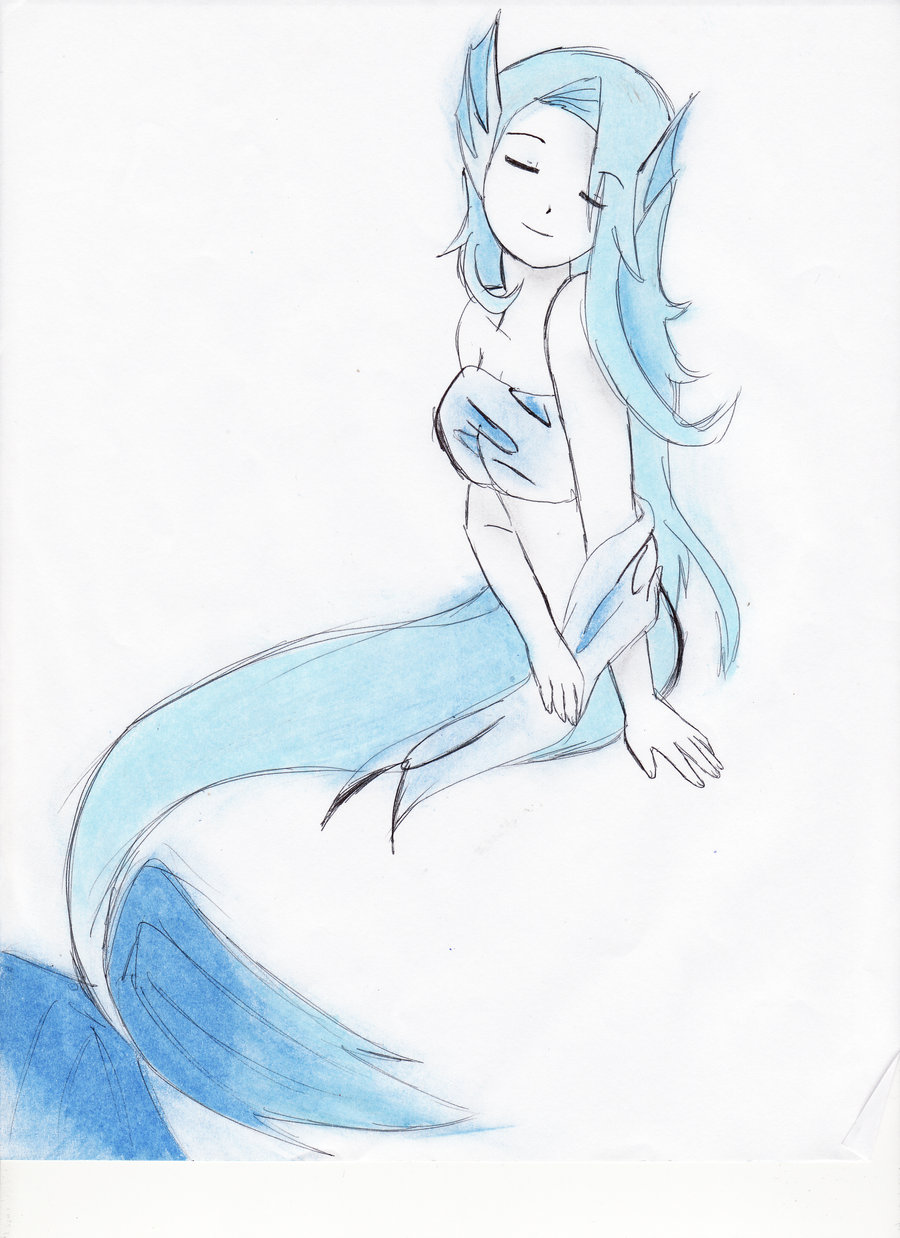 Mermaid Girl Drawing