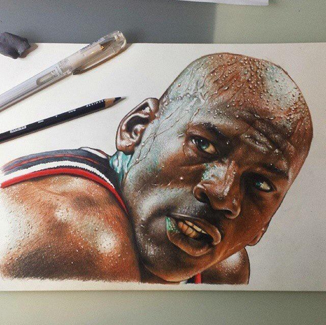 Michael Jordan Drawing Art