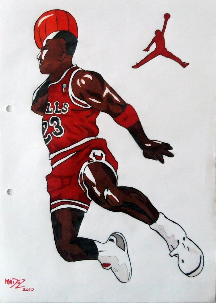 Michael Jordan Drawing Beautiful Image