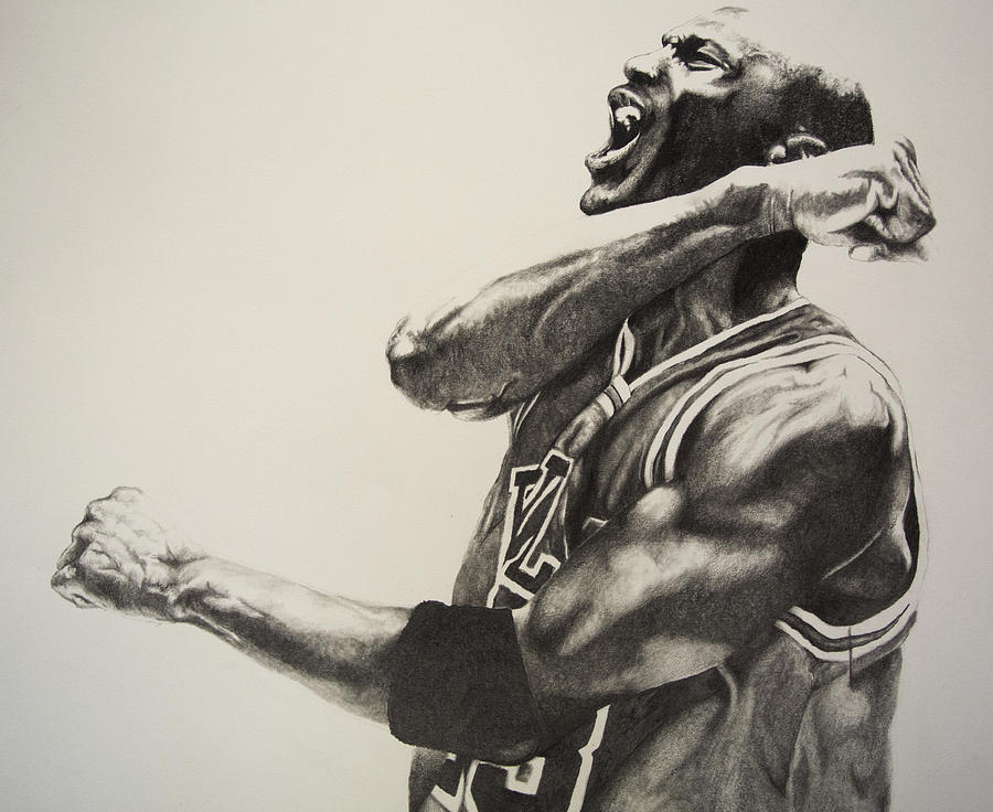 Michael Jordan Drawing High-Quality