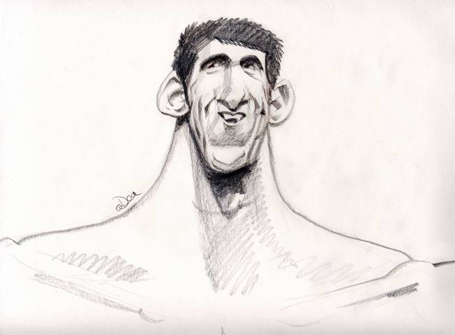 Michael Phelps Drawing Amazing
