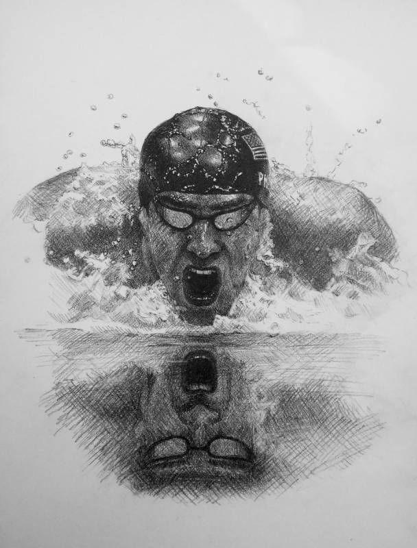 Michael Phelps Drawing Image