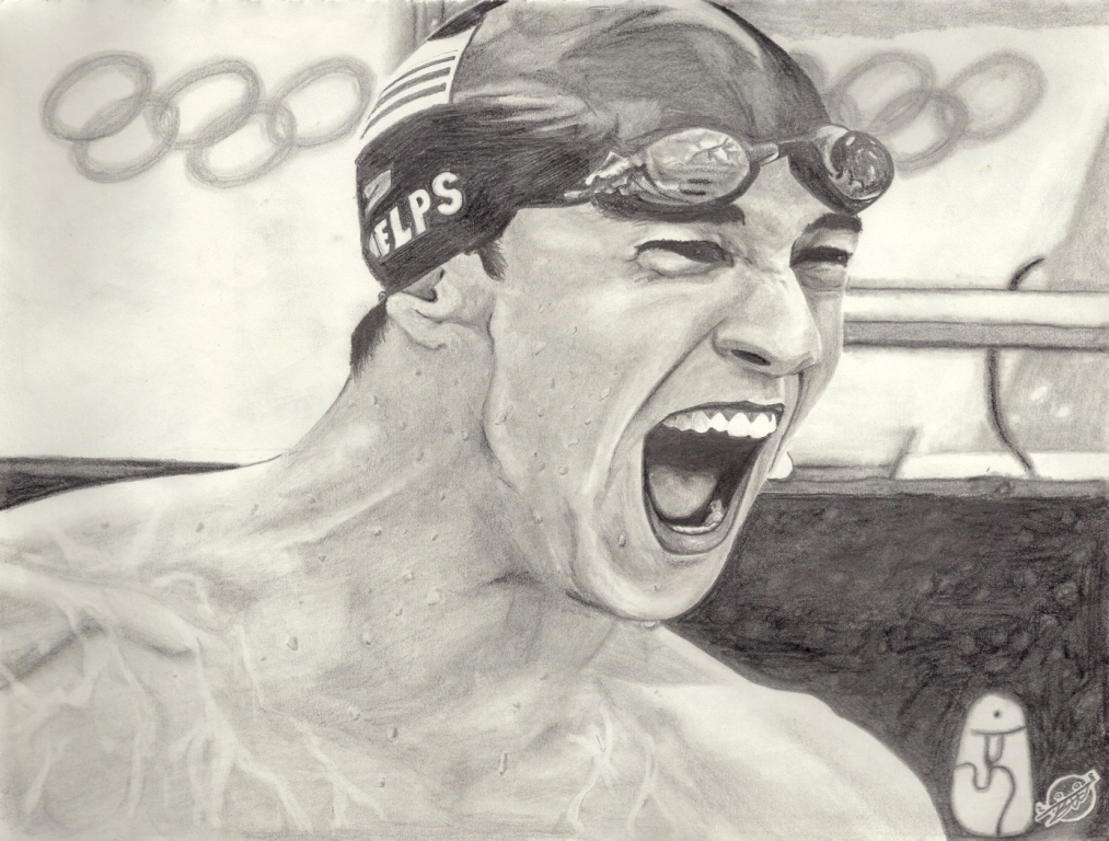 Michael Phelps Drawing Picture