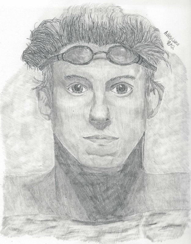 Michael Phelps Drawing Realistic