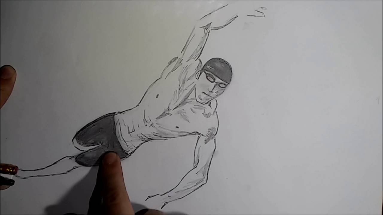 Michael Phelps Drawing Sketch