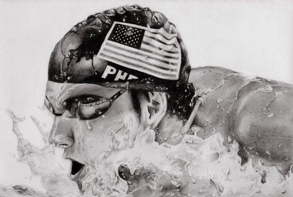 Michael Phelps Drawing