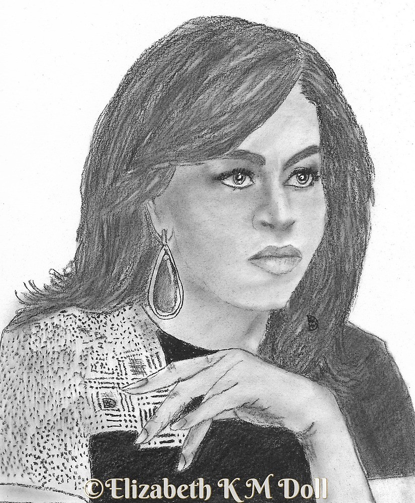 Michelle Obama Drawing Photo