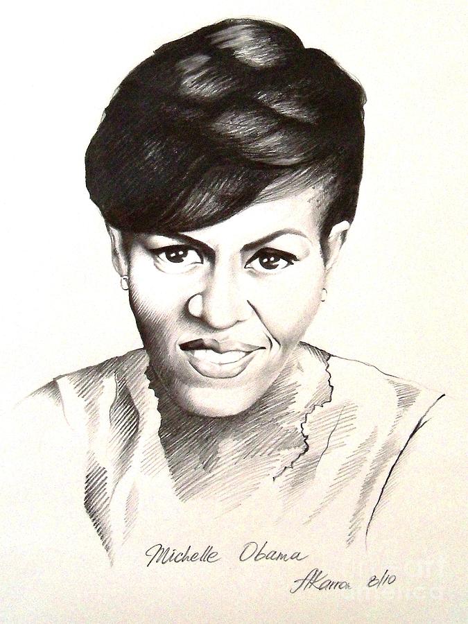 Michelle Obama Drawing Pic