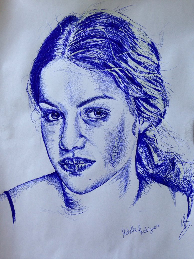 Michelle Rodriguez Drawing Pic
