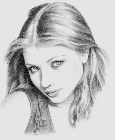 Michelle Trachtenberg Drawing High-Quality