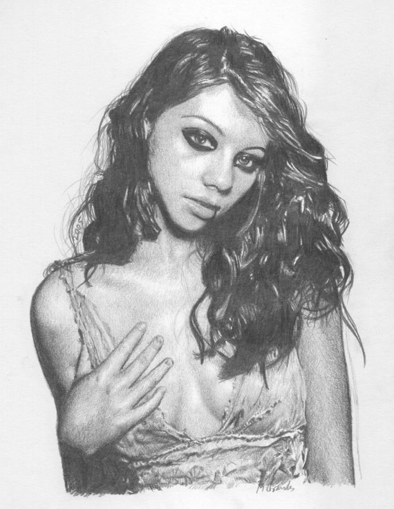 Michelle Trachtenberg Drawing Pic