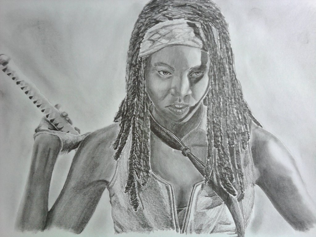 Michonne Drawing Picture