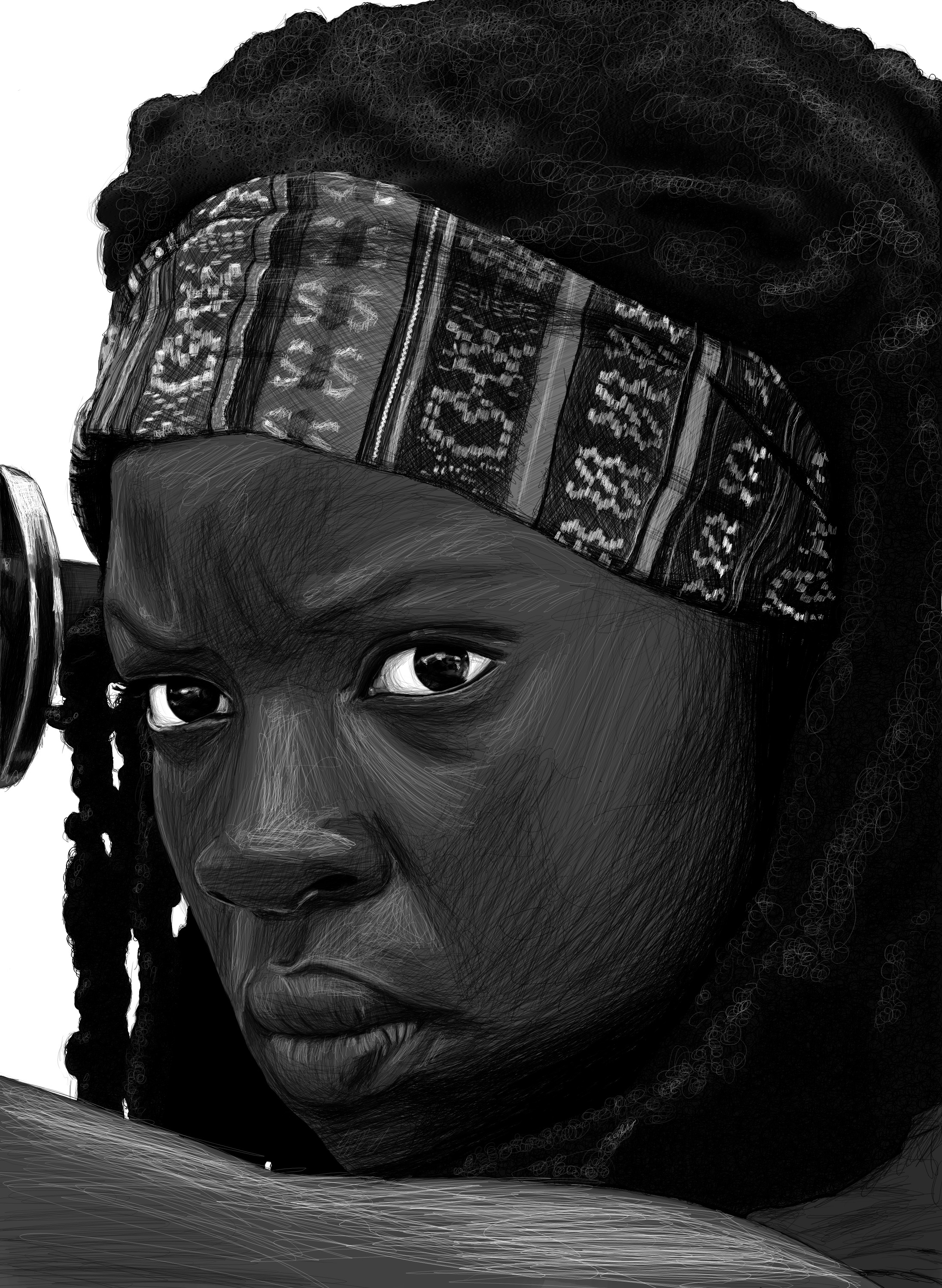 Michonne Drawing Realistic
