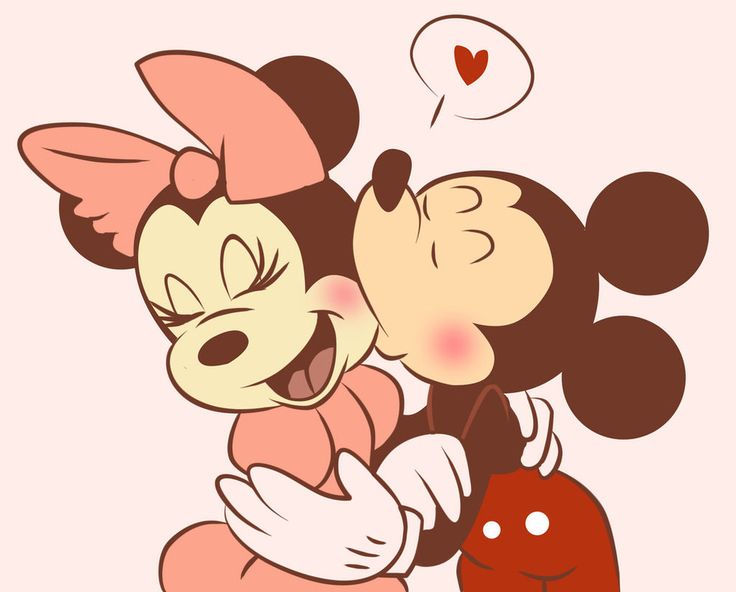 Mickey Mouse And Minnie Mouse Kissing Drawing Amazing