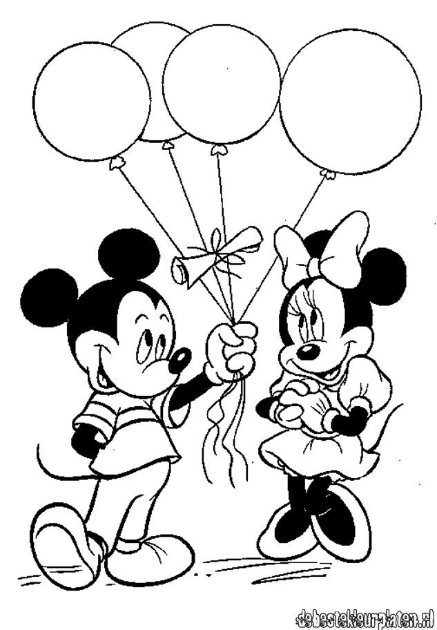Mickey Mouse And Minnie Mouse Kissing Drawing High-Quality