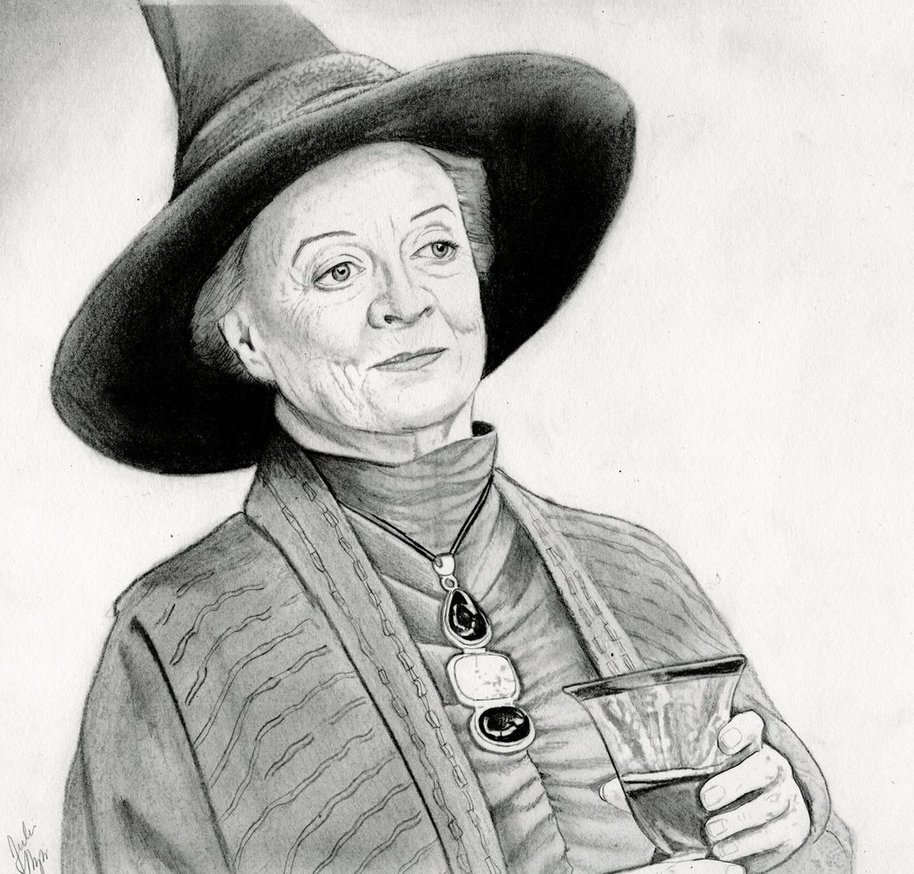 Minerva Mcgonagall Drawing Beautiful Image