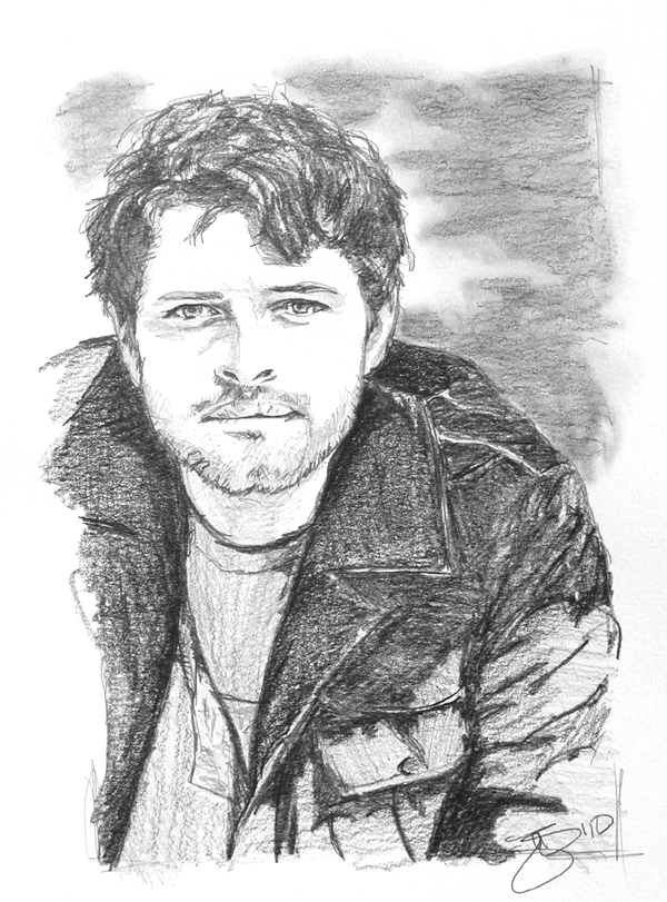 Misha Collins Drawing Sketch