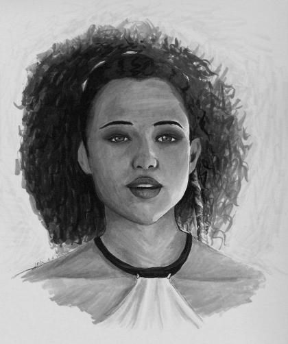Missandei Drawing Realistic
