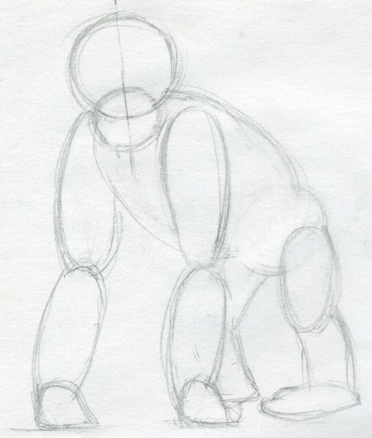 Monkey Drawing Sketch