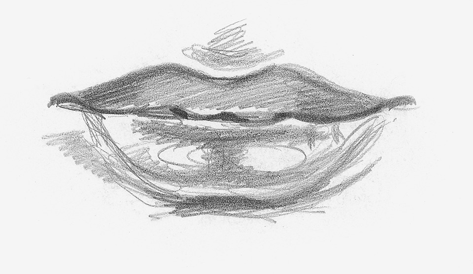 Mouth Drawing Sketch