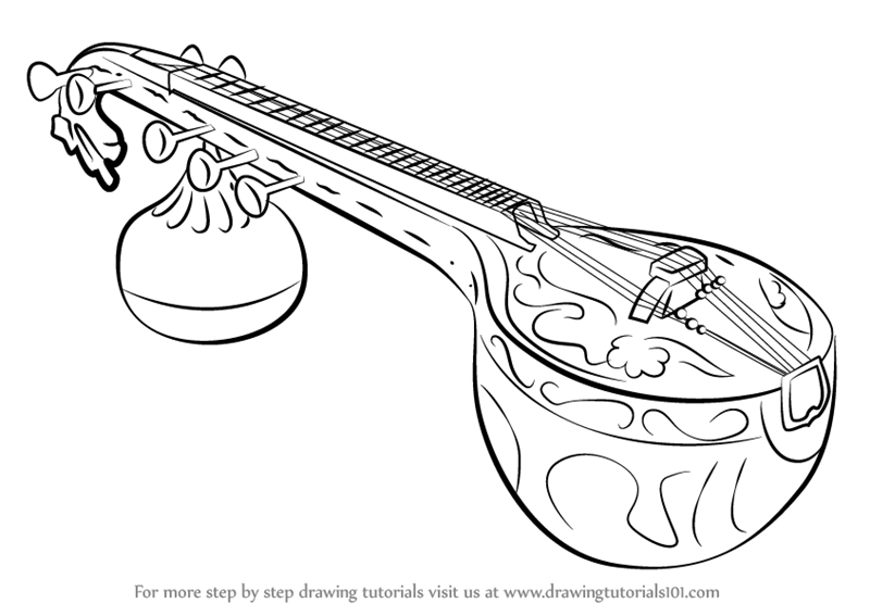 Music Outline Drawing Pic