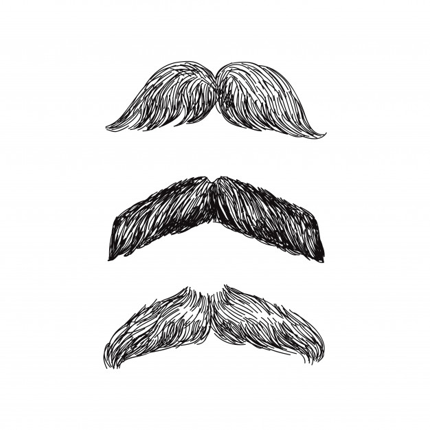 Mustache Drawing High-Quality