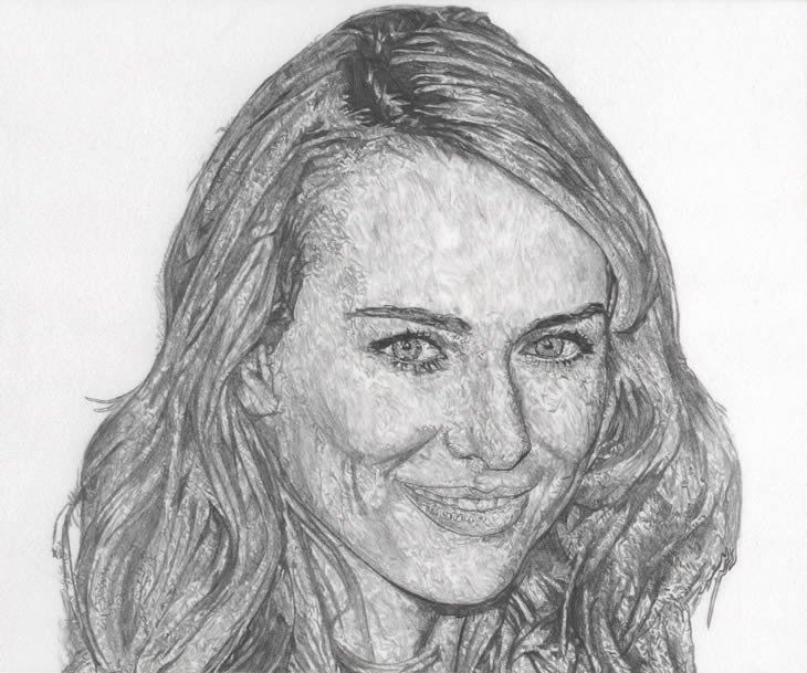 Naomi Watts Drawing Amazing