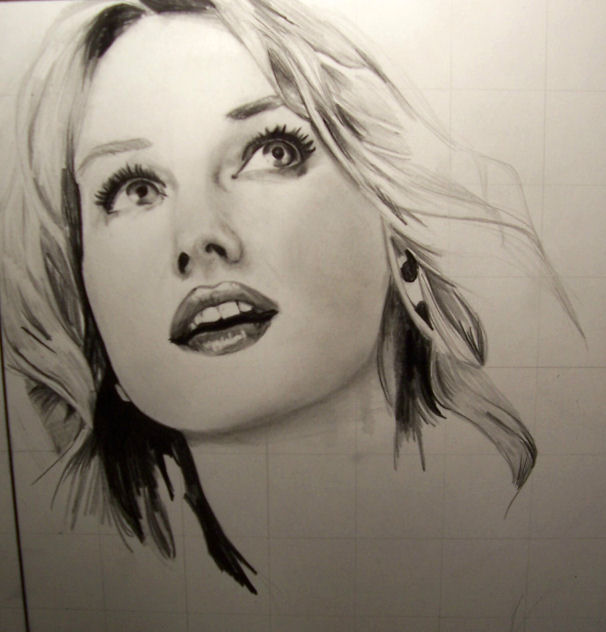 Naomi Watts Drawing Sketch