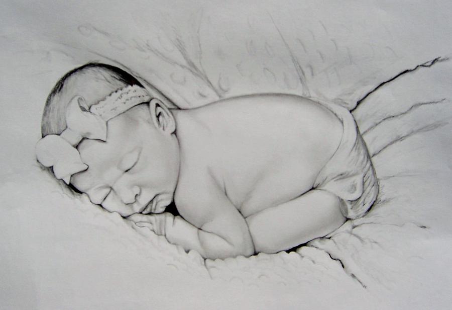 Newborn Baby Drawing Picture