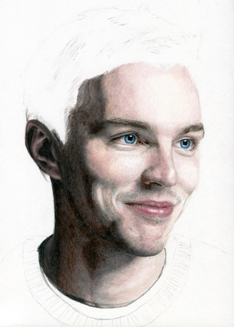 Nicholas Hoult Drawing Sketch