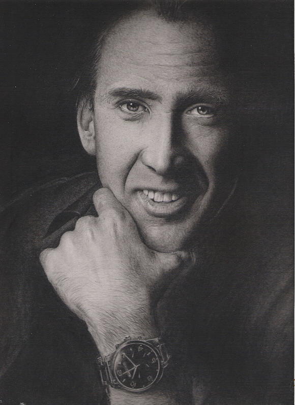 Nicolas Cage Drawing Beautiful Art