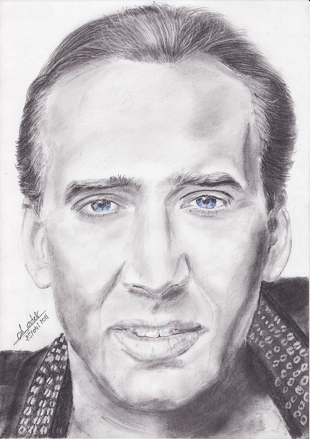 Nicolas Cage Drawing High-Quality