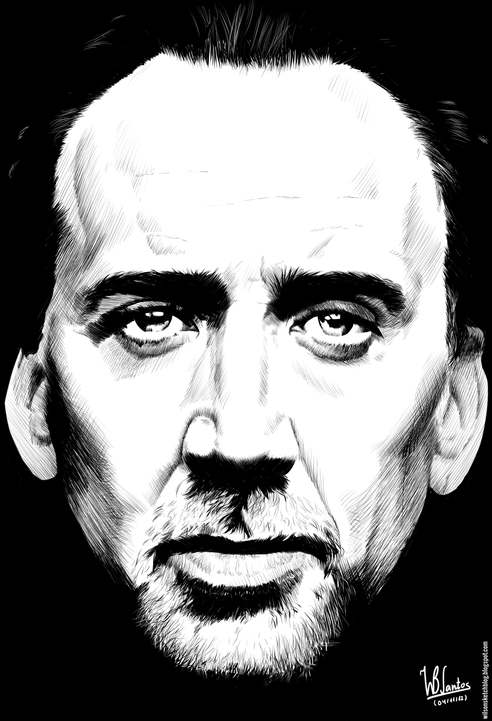 Nicolas Cage Drawing Picture