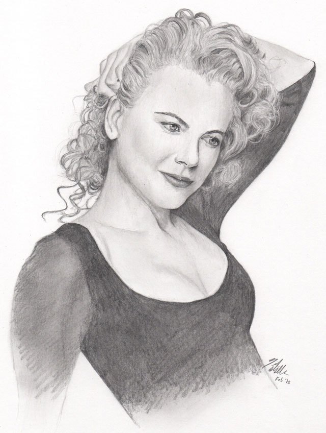 Nicole Kidman Drawing Beautiful Image