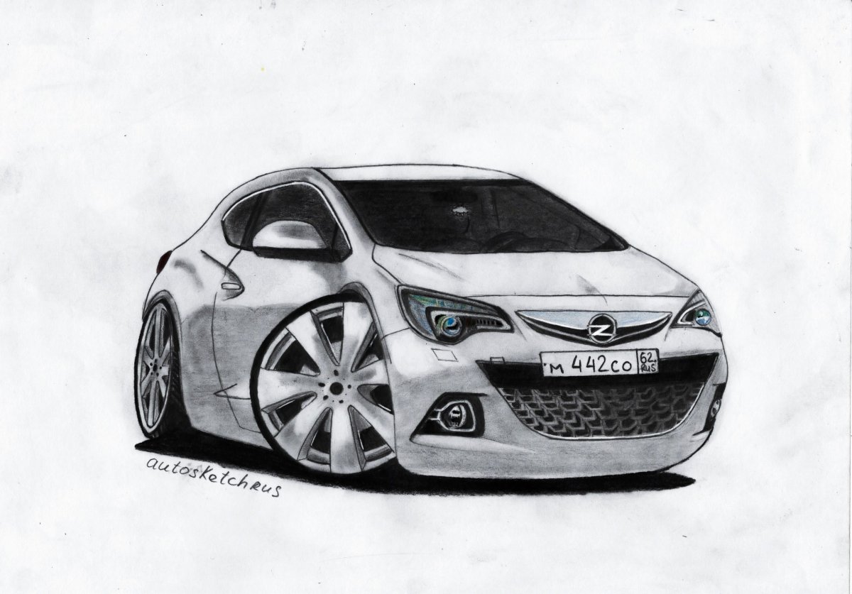 Opel Drawing Creative Art