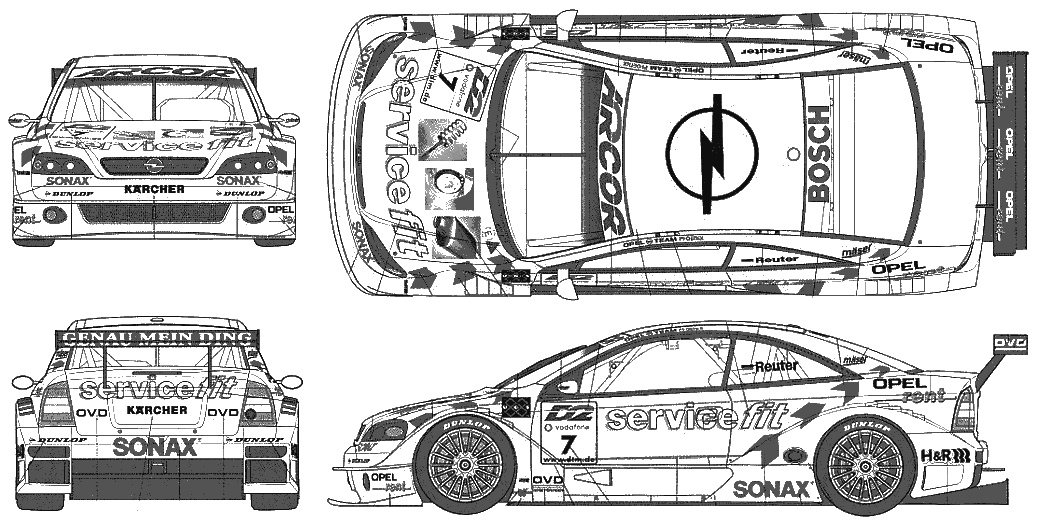 Opel Drawing High-Quality