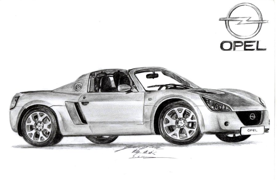 Opel Drawing Realistic